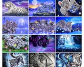 Cute Little Tigers Diamond Painting Kit Full Square Diamond Round Diamond Wall Decor Painting