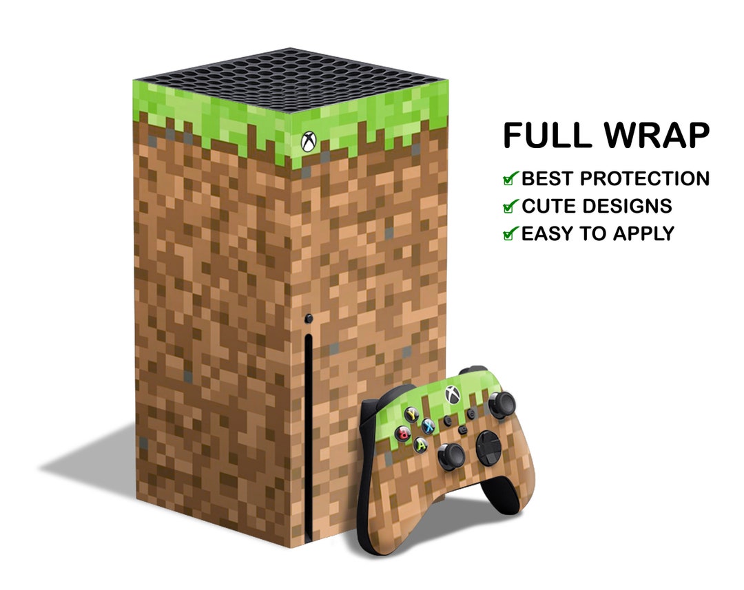 Xbox X Minecraft Block Skin Wrap – House Of Grafix