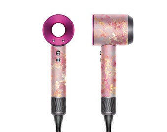 Dyson Pastel Rose Pink Gold Thunder Vinyl Skin Hair Dryer Abstract Marble  Sticker Dyson Colorful Geometric Vinyl Decal Protective Skin Gift