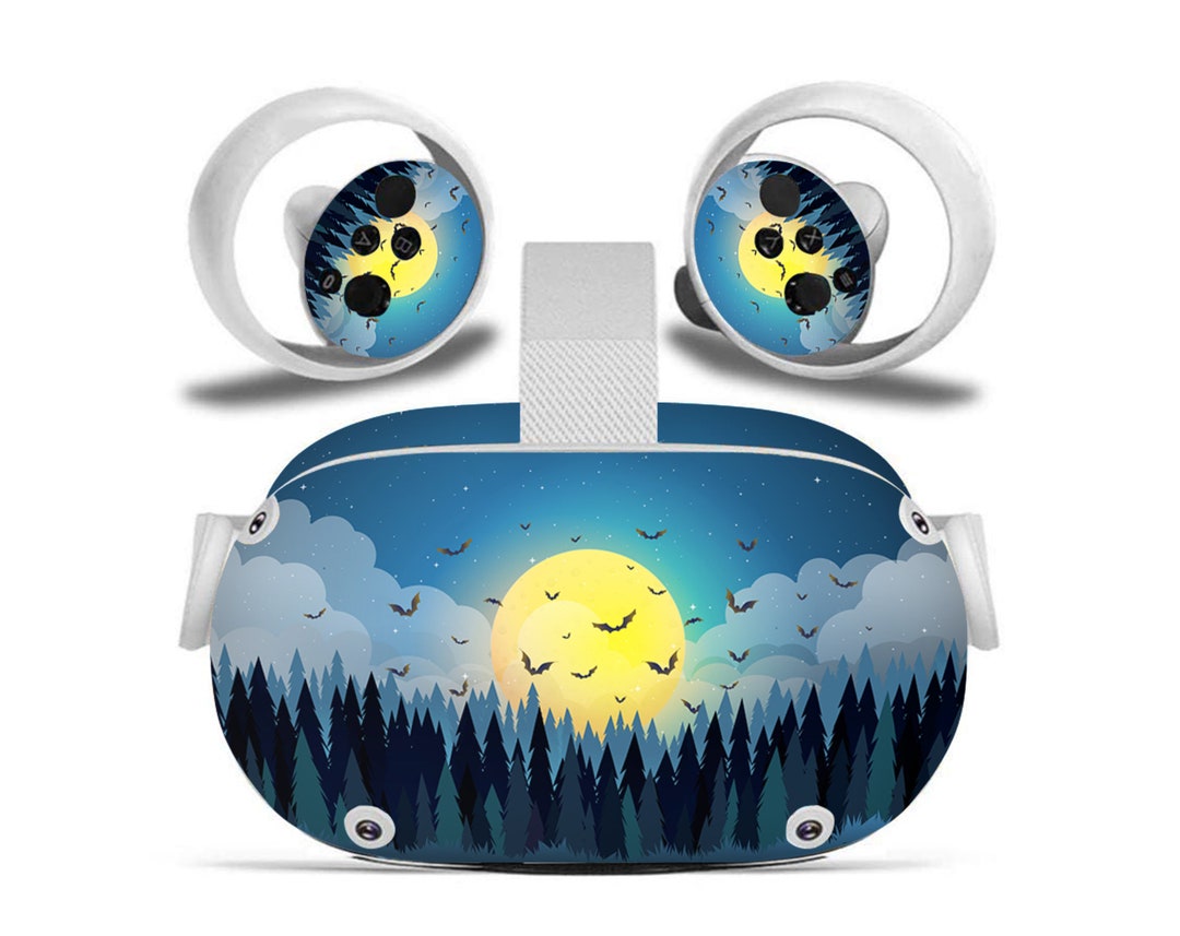 Oculus Quest 2 Forest Night Bats Pattern Vinyl Skin Oculus Etsy