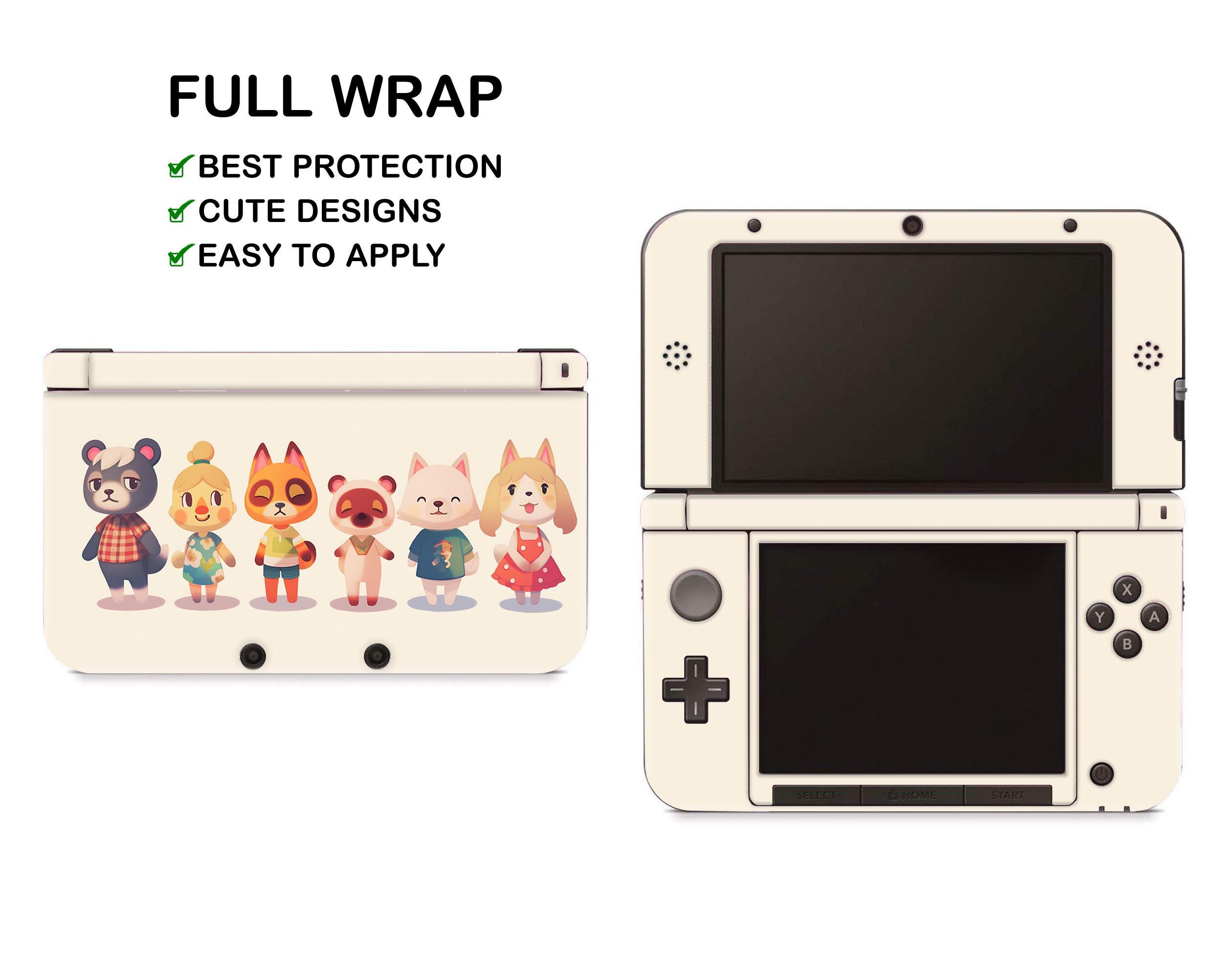Nintendo New 3DS XL Animal Crossing Character Full Wrap Skin for