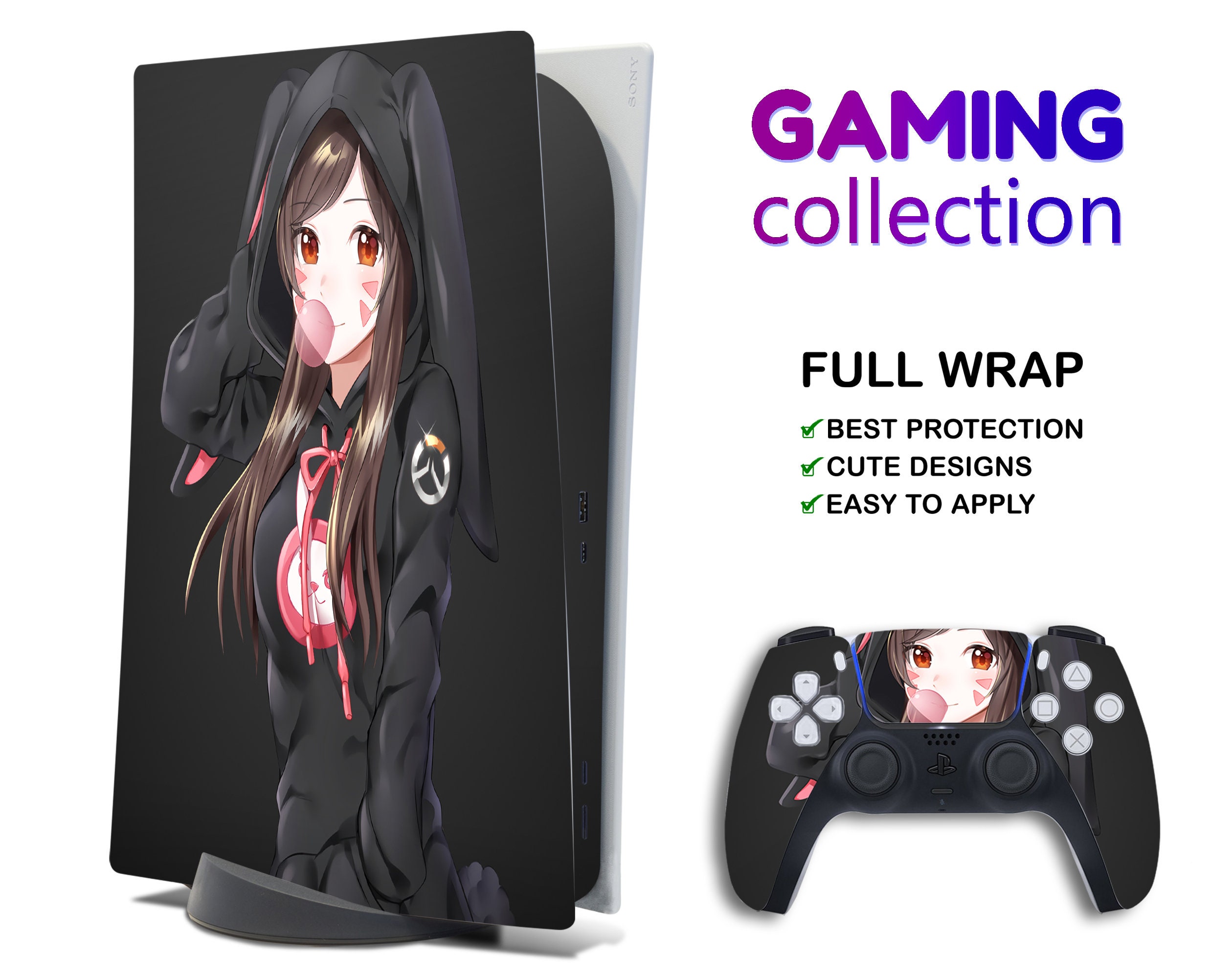 Autocollant Manga Hero Edition Standard / Digital - Skin Sticker Decal  Cover Playstation 5 Console et 2 manettes