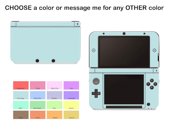 mode stå kun Solid Pastel Colors Nintendo 3DS XL Skin Custom Multi-color - Etsy