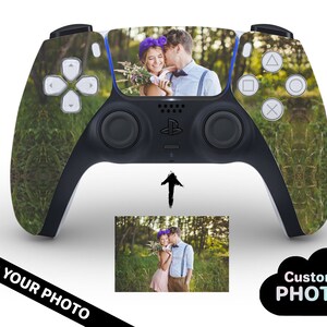 CUSTOM PHOTO PS5 Controller Playstation 4 Personalized Picture Skin PS5 Custom Name PS4 Slim Controller Custom Image Vinyl PS4 Pro Decal