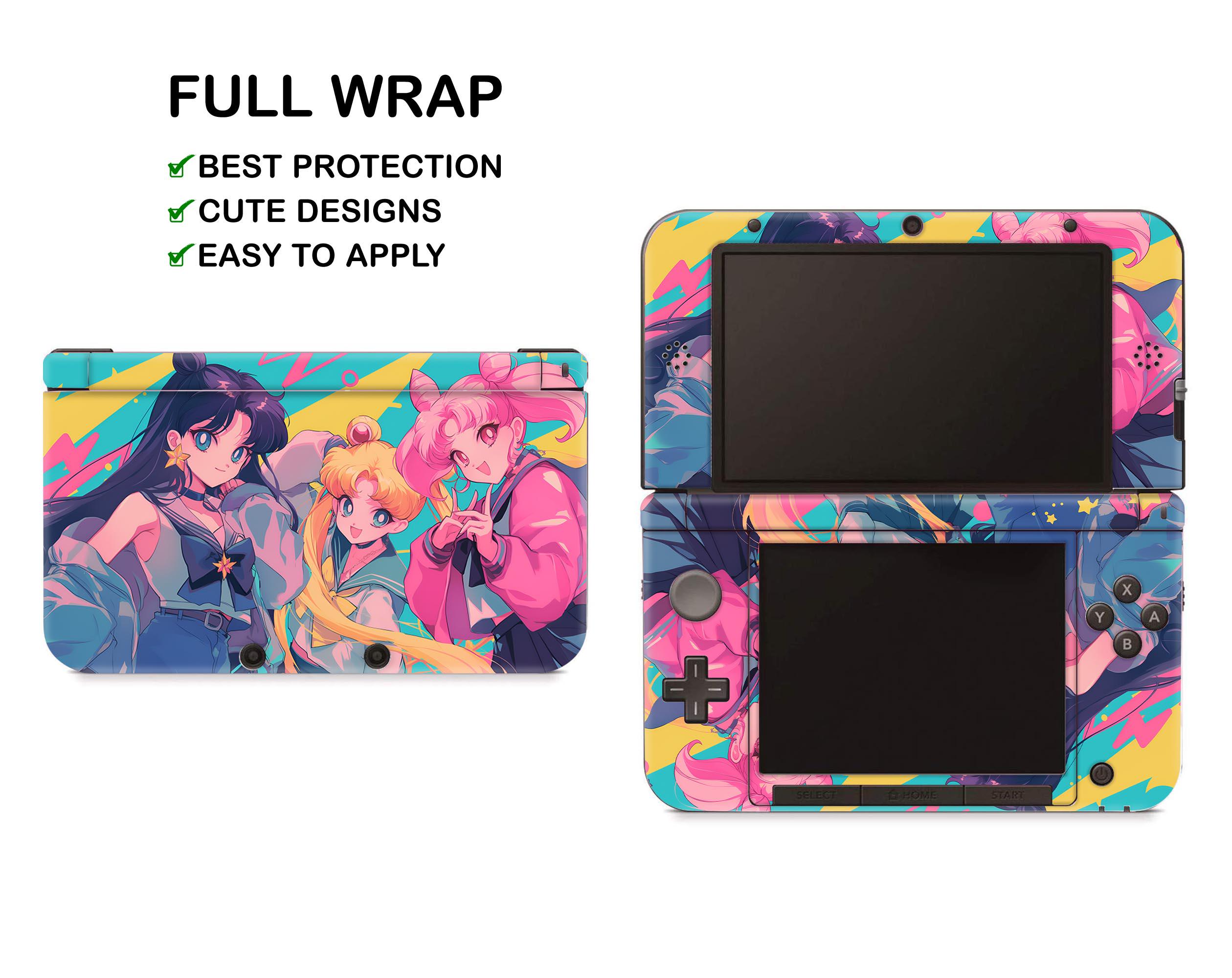 3DS  綺麗！ Nintendo 3DS Girls Sweet Pink Cloud Pattern Nintendo 3DS XL Vinyl