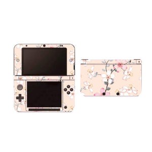 Pattern Nintendo 3DS XL Vinyl Skin Cute Flowers Nintendo New 3DS XL Sticker Pink Colorful Decal