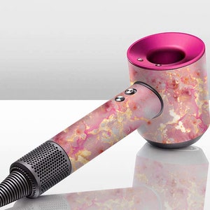 Dyson Pastel Rose Pink Gold Thunder Vinyl Skin Hair Dryer Abstract Marble Sticker Dyson Colorful Geometric Vinyl Decal Protective Skin Gift