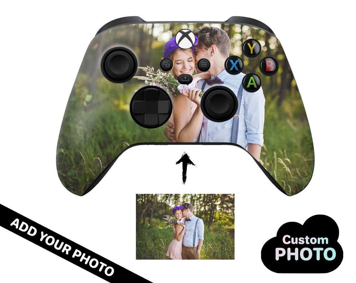 CUSTOM PHOTO Xbox One X One S Controller Skin Personalized Picture Xbox