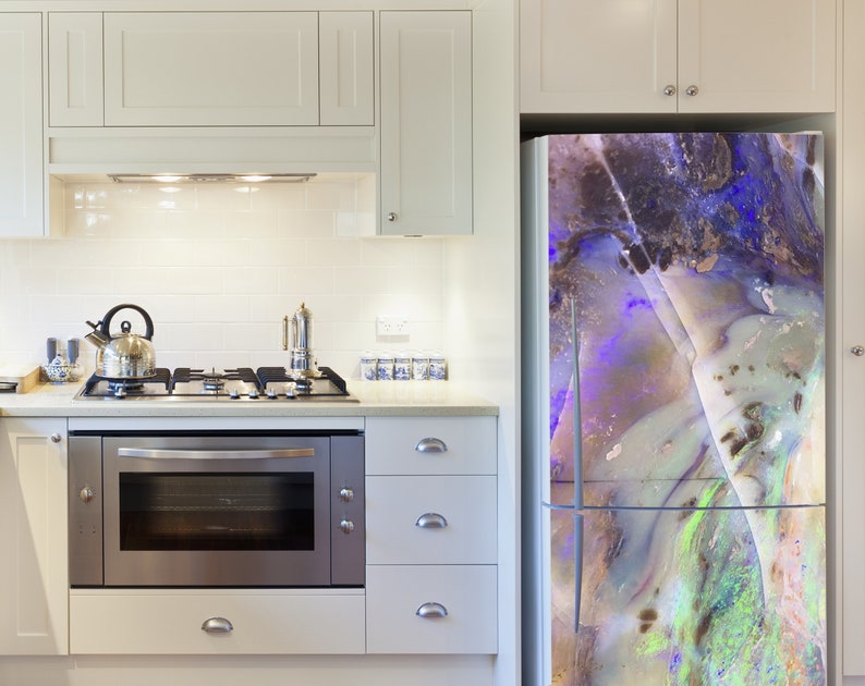 Colorful Abalone Shell Marble Refrigerator Skin Holographic - Etsy