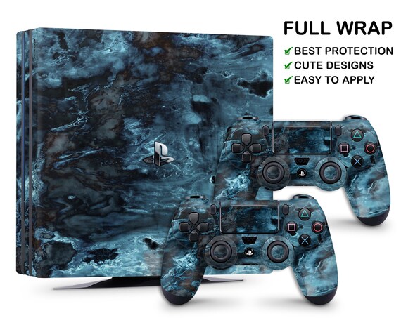 PS4 PRO Console Personalised Custom Skin Decal Vinal Sticker + 2 Controller  Skins Set