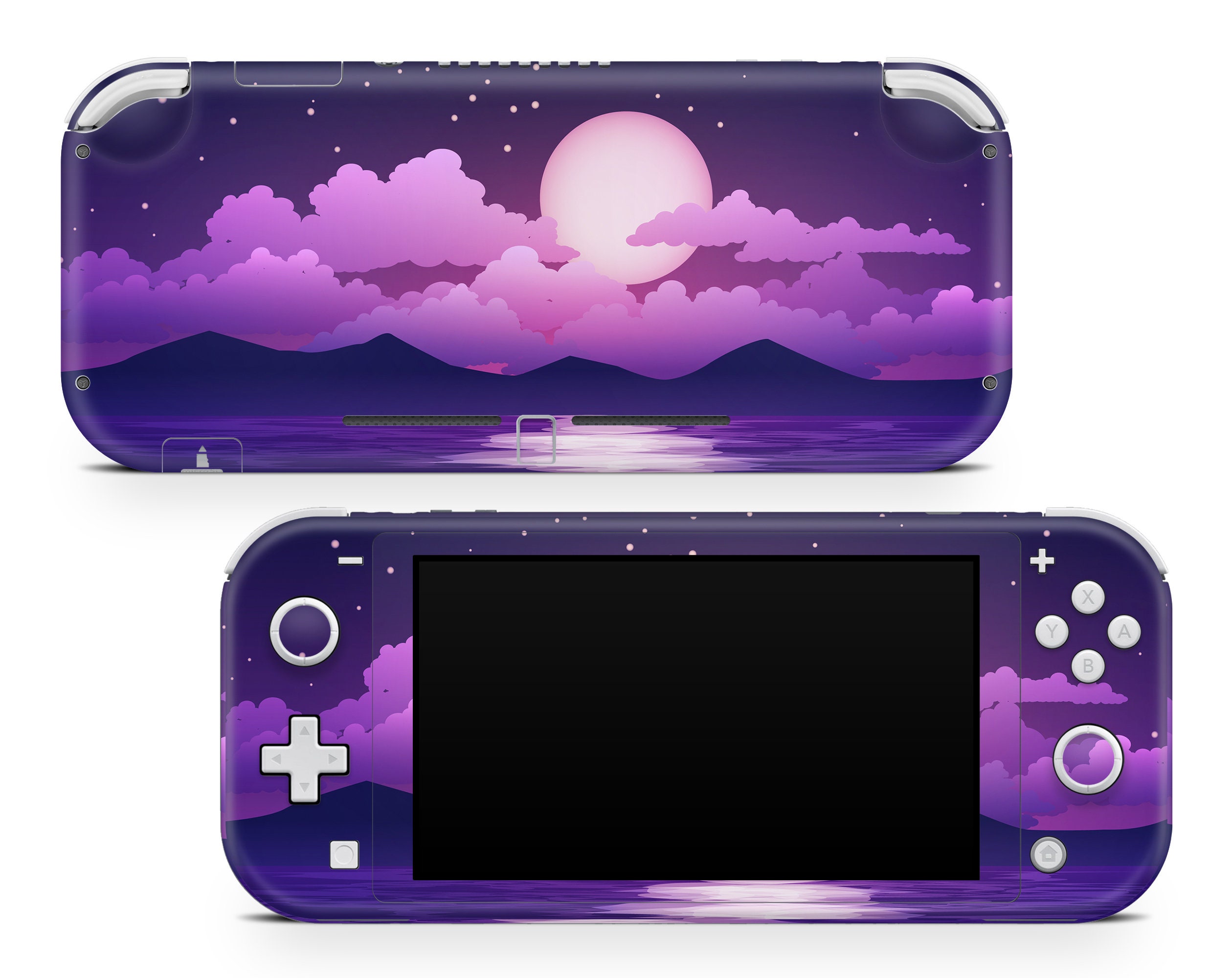 Deep Violet Moonlight Sky Nintendo Switch Lite Vinyl Skin Etsy France