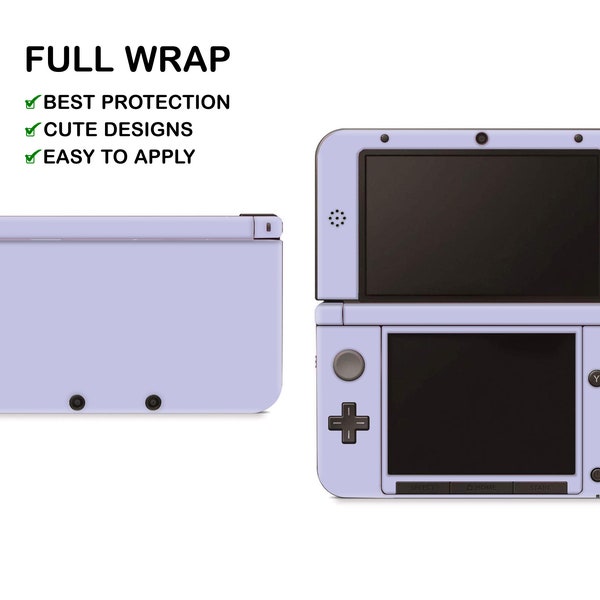 Solid Pastel Colors Nintendo 3DS XL Skin Custom Multi-color Gamers Nintendo New 3DS XL Sticker Pastel Smoke Nintendo 3DS Console Vinyl Skin