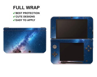 Deep Blue Starlight Night Pattern Nintendo 3DS XL Vinyl Skin Cloudy Sky Decal Nintendo New 3DS XL Sticker Milky Way Nightly Landscape Decal