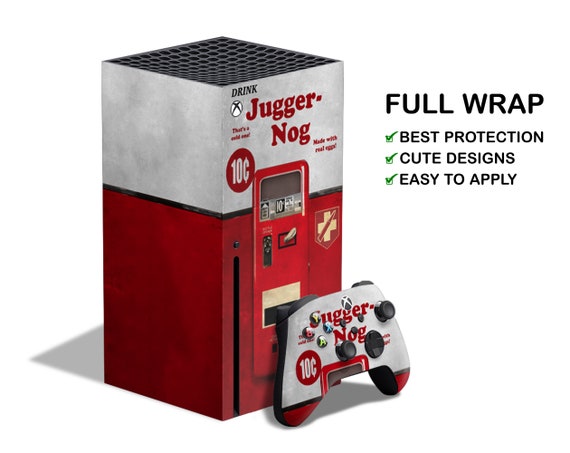 Juggernog Drinks Machine Xbox One X Skin Xbox One S Jugger-nog Pattern Skin Xbox  360 Xbox Series S Xbox Series X Vinyl Skin Console Decal 