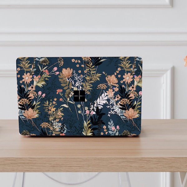 Microsoft Surface Motif Floral Peau Surface Livre 1 2 3 Petites Fleurs Autocollant Vinyle Wrap Ordinateur Portable Surface Pro Couverture En Vinyle Couverture Complète