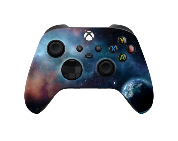 Blue XBox One X Low Poly Skin XBox One S Big Bang Deep Space Stars