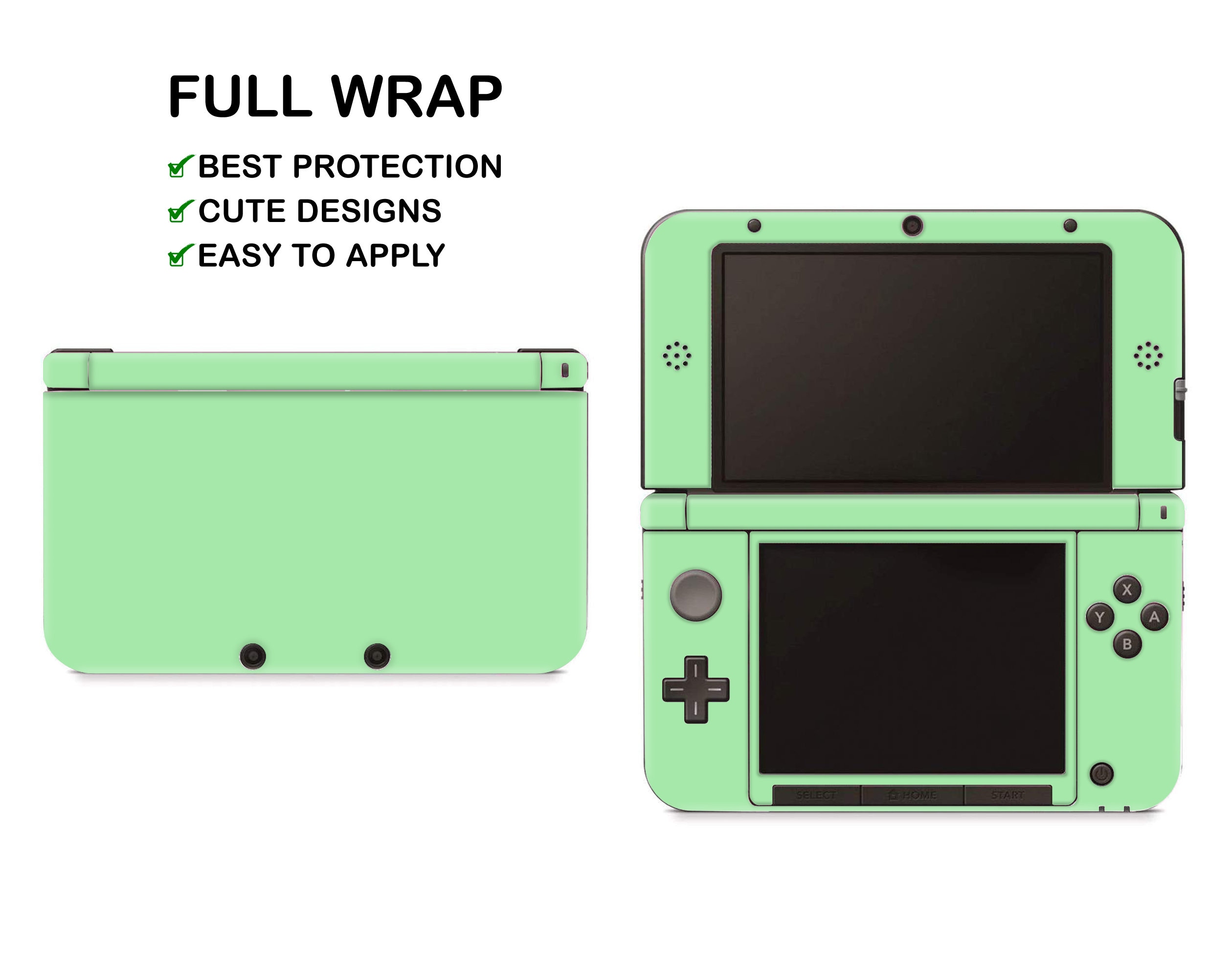Solid Pastel Colors Nintendo 3DS XL Skin Custom Multi-color Gamers