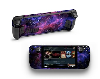 Deep Violet Space Pattern Steam Deck Vinyl Skin Thunder Gaming Skin Steam Deck Console Sticker Videogames Steam Deck Controller Vinyl Decal