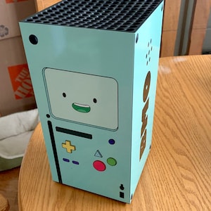 Kawaii Adventure Time Beemo BMO XBox One X Skin XBox One S Beemo BMO Pattern Skin XBox 360 Xbox Series S XBox Series X Vinyl Decal Console