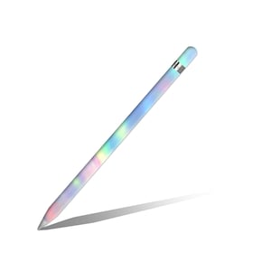 Apple Pencil USB-C ネーム スパークル レインボー パターン Apple