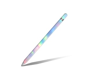 Rainbow Pattern Apple Pencil 1st 2nd Generation Vinyl Skin Abstract Colorful Marble Apple Pen 1 Decal Pastel Blue Yellow Pink Apple Pen 2