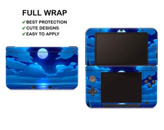 Deep Blue Moonlight Night Pattern Nintendo 3DS XL Vinyl Skin