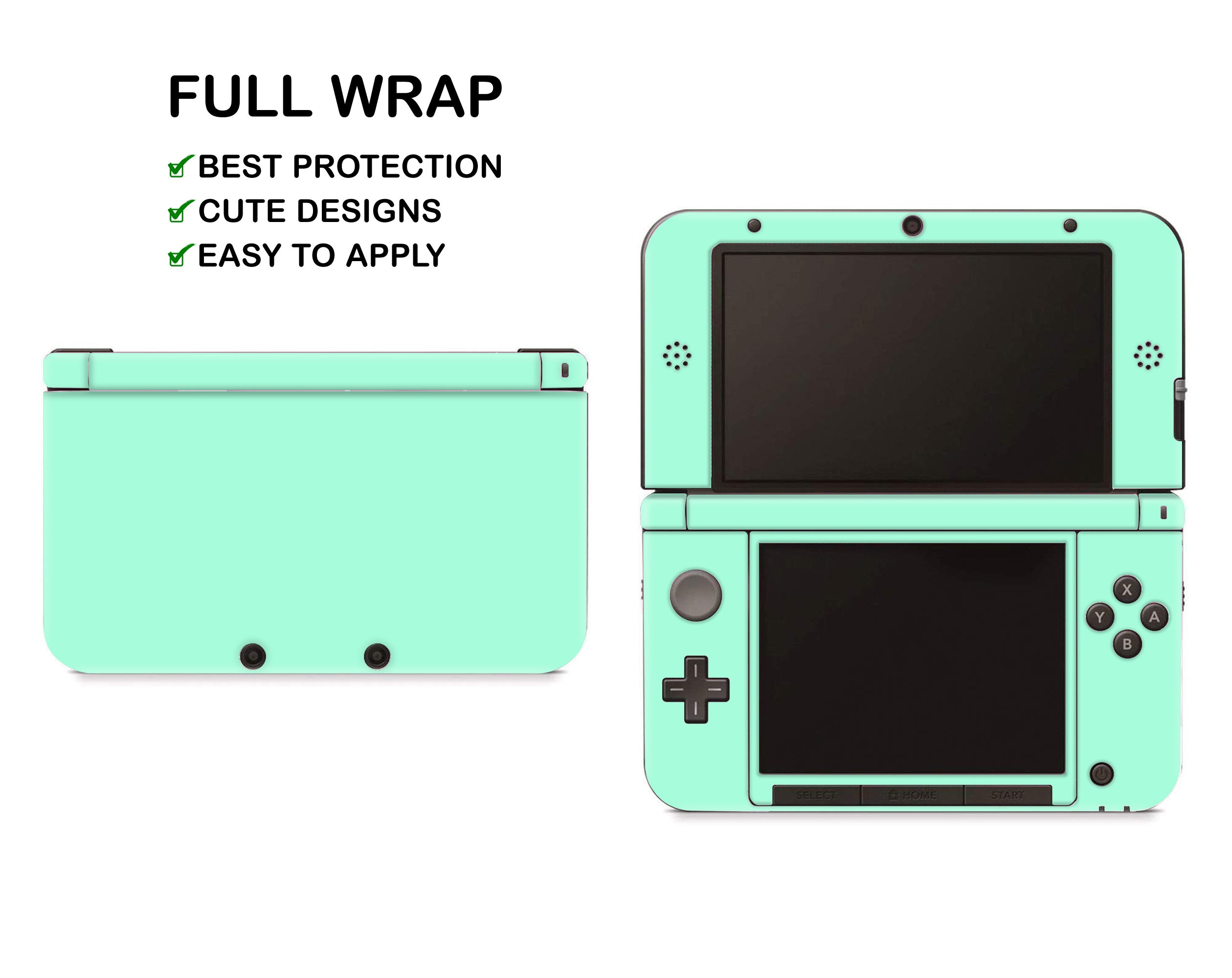 Solid Pastel Colors Nintendo 3DS XL Skin Custom Multi-color Gamers