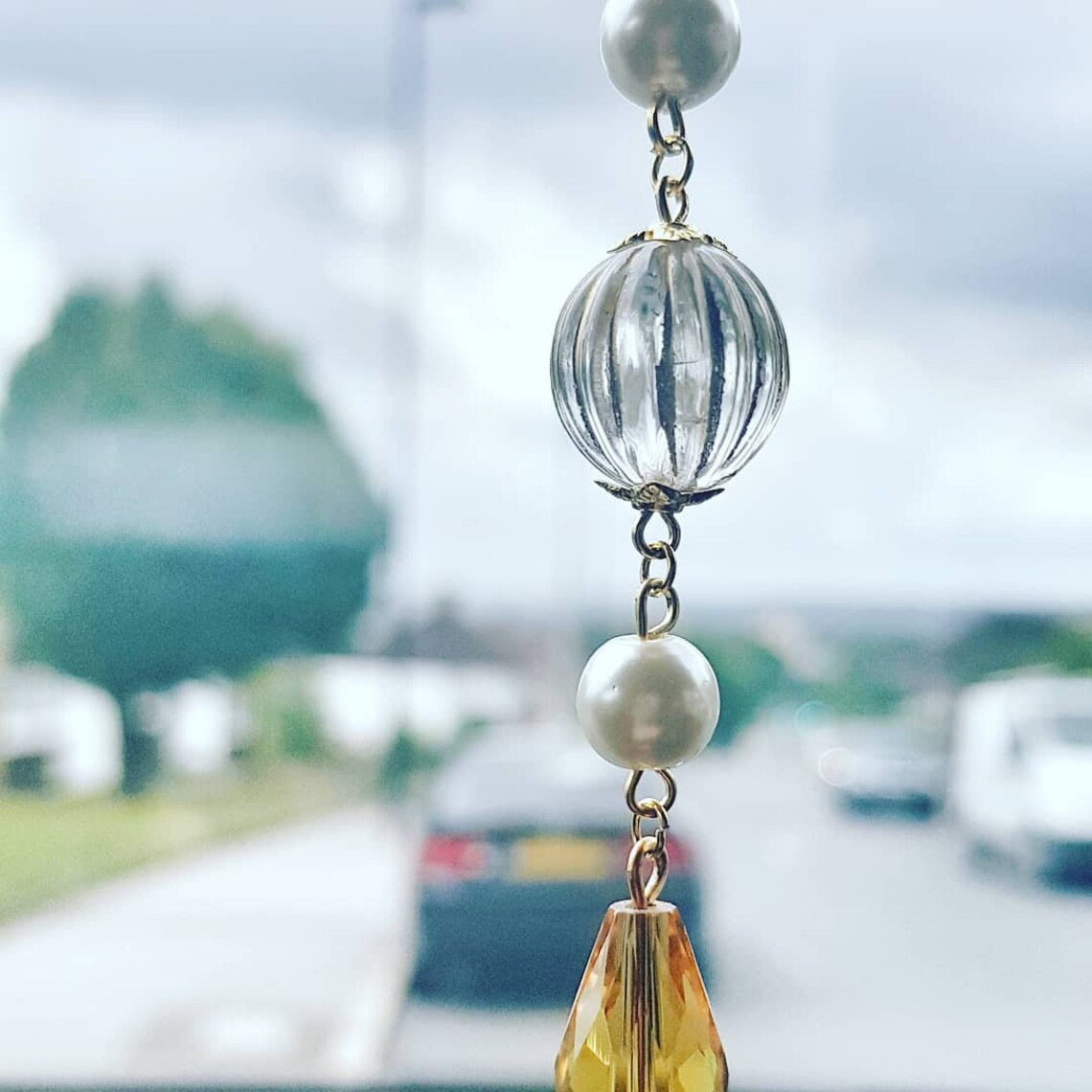 Rearview Mirror chandelier style pendant accessories hanging Etsy