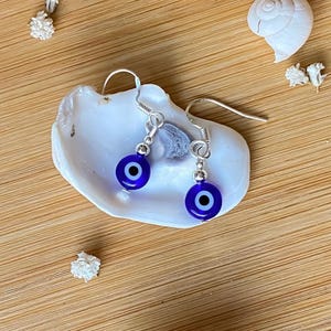 Orecchini in argento sterling con occhio malvagio