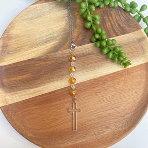 Car hanging Cross, Beaded Rear view Car charm, religious car accessory, car hanging, car protection, vehicle car hanging, new driver