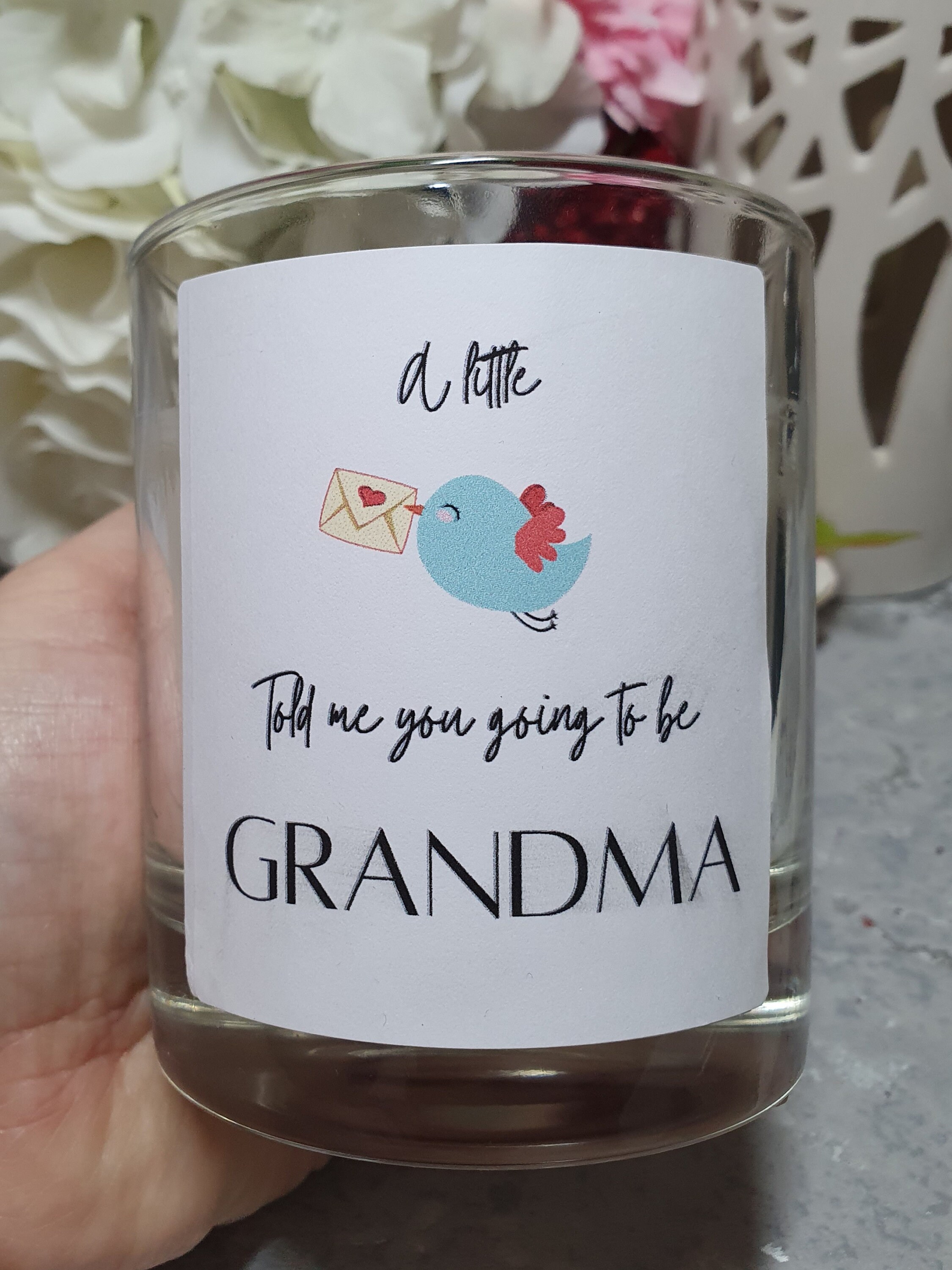 New Grandma Botanical Candle/Grandma Candle Gift/Personalised Etsy