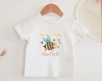 Wee Bee Long Together Shirt/ Toddler Valentine Tee/Kids Valentine Shirt