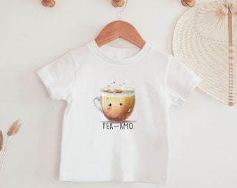 Tea-amo Shirt/ Teacup Valentine Tee/Kids Valentine Shirt/Valentine Shirt
