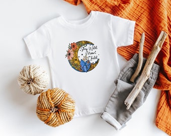 Stay Wild Moon Child Toddler Shirt/Celestial Moon Toddler Tee/Boho Kids Shirt