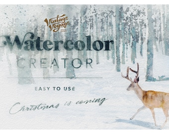 Watercolor Creator • Action • Aquarelle • Watercolor Effect • Splash effect • Photoshop watercolor • Watercolor Landscape