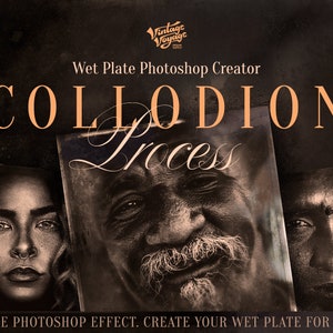 Collodion Photo Creator • Photoshop Effect • Retro Photo Effect • Vintage Photo • Wet Plate • Old Photo Effect