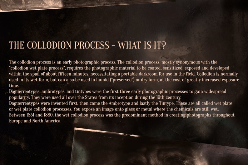 Collodiion Process Collodion Photo Creator • Photoshop Effect • Retro Photo Effect ...