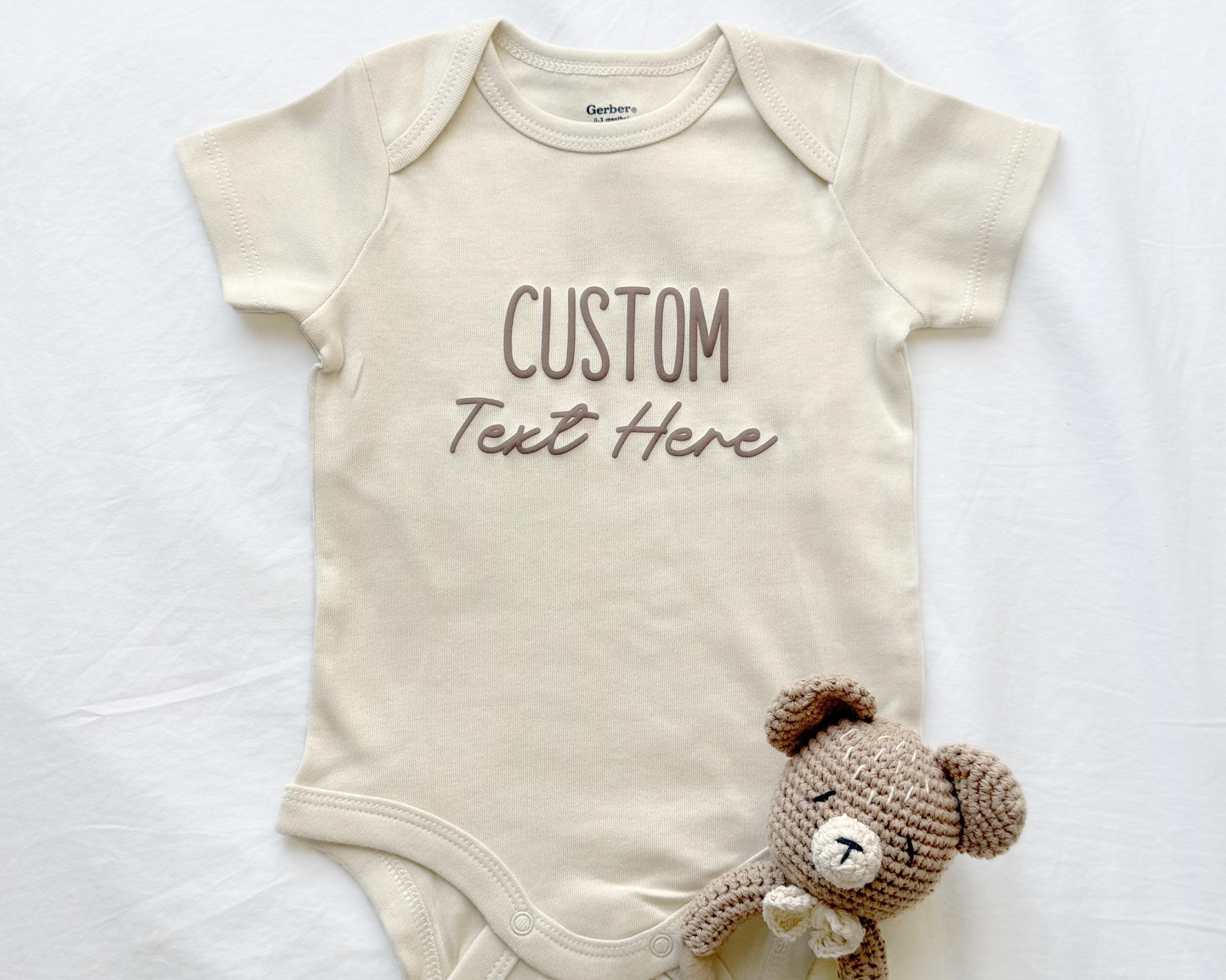 Body Bébé Personnalisé Avec Prénom - Réf 25 - 100% Coton Blanc - Marque 'De Si Jolies Choses' - Neuf Avec étiquettes
