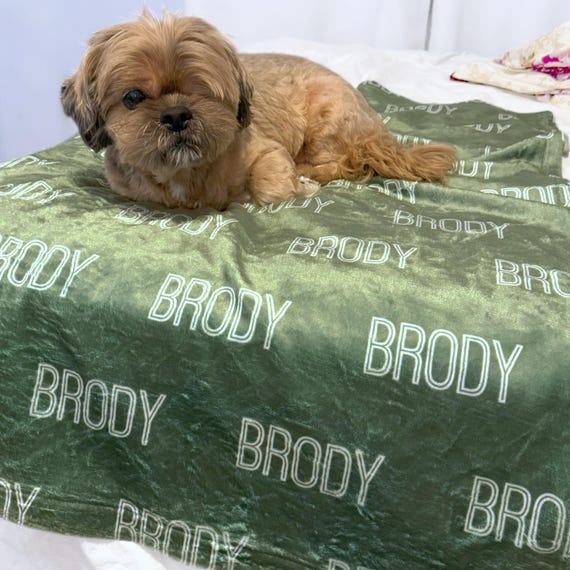 Personalized Blanket for Dog, Custom Name Blanket for Pets, Dog Name Blanket, Puppy Name Blanket, New Dog Gift, Gift for Dog Lover