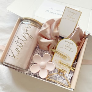 Bridesmaid Proposal Box, Personalized Will You Be My Bridesmaid Gift Box Set, Maid of Honor Proposal, Matron of Honor, Custom Gift Box