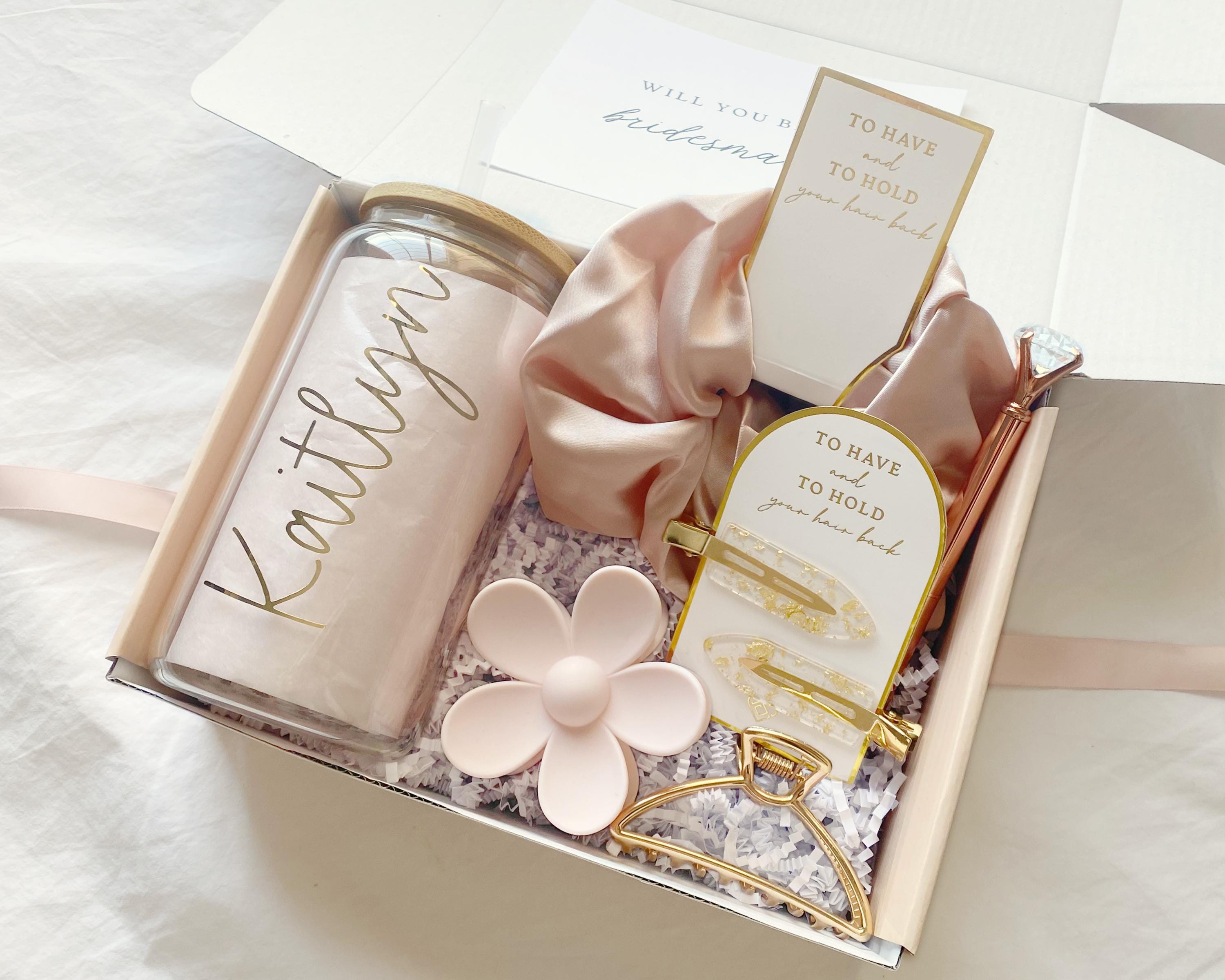 Bridesmaid Proposal Box, Personalized Will You Be My Bridesmaid Gift Box Set, Maid of Honor Proposal, Matron of Honor, Custom Gift Box