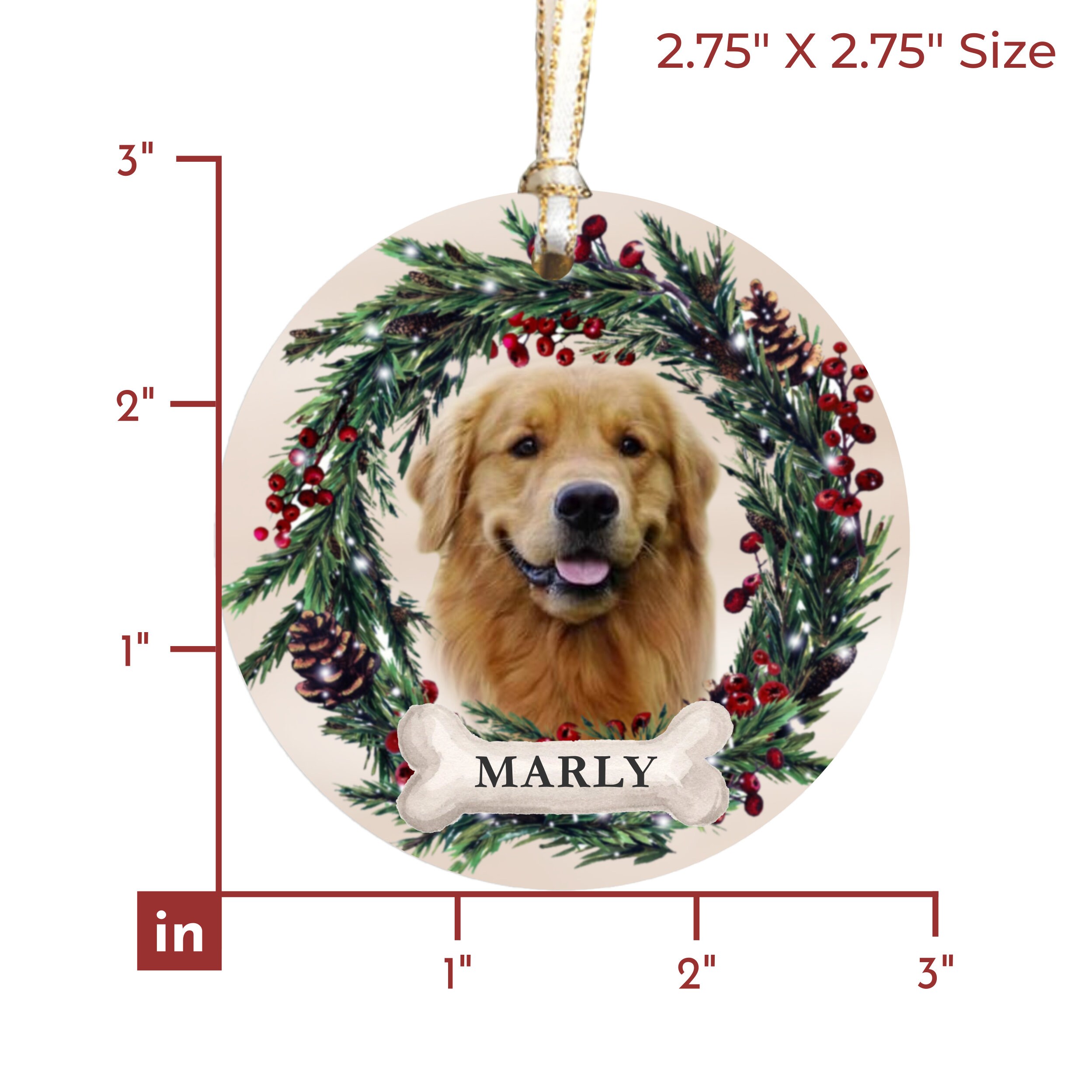 Personalized Pet Ornament Custom Dog Christmas Ornament Pet - Etsy