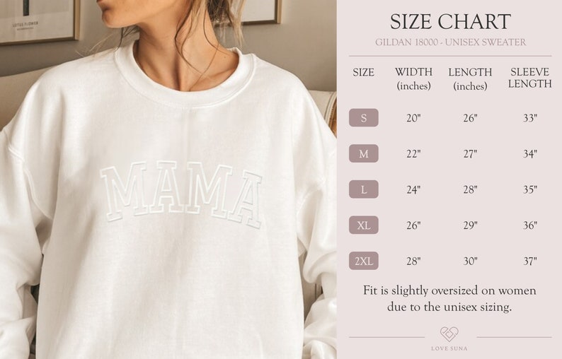 Personalized Mama Sweatshirt with Kid Names on Sleeve, Mothers Day Gift, Birthday Gift for Mom, New Mom Gift, Minimalist Cool Mom Sweater zdjęcie 8