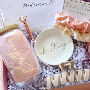 Bridesmaid Proposal Box, Personalized Will You Be My Bridesmaid Gift Box Set, Maid of Honor Proposal, Engagement Gift, Bridal Shower Box