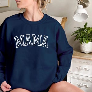 Personalized Mama Sweatshirt with Kid Names on Sleeve, Mothers Day Gift, Birthday Gift for Mom, New Mom Gift, Minimalist Cool Mom Sweater image 8