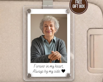 Custom Mom Memorial Gift, Personalized Memorial Car Visor Clip, Loss of Mother Gift, Grief Gift for Him, Sympathy Gift