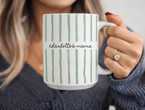 New Mom Mug, Custom Name Mug, Mother's Day Gift, Future Mom Gift, New Parent Gift, New Baby Gift for Mom, Pregnancy Announcement