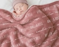 Custom Baby Blanket with Name, Personalized Name Blanket, Newborn Hospital Blanket, Custom Baby Gift, Baby Name Swaddle