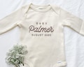Personalized Pregnancy Announcement Baby Onesie®, Expected Due Date Baby Onesie®, Custom Baby Name Onesie®, New Mom Gift, Baby Keepsake