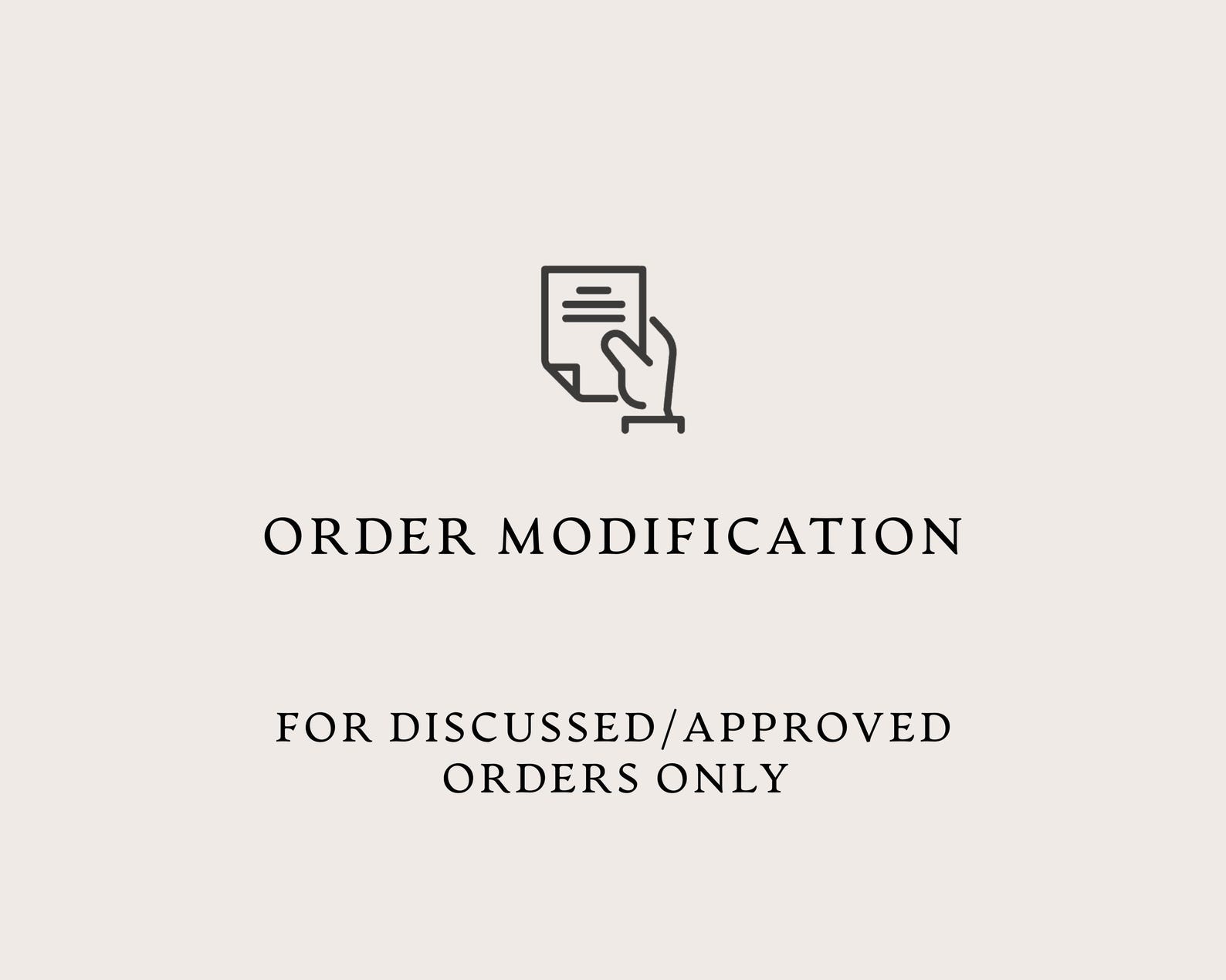 Order Modification - Etsy